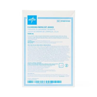 Medline Enema Bag Set with Slide Clamp, Boxed, 48/CS (DYND70100)