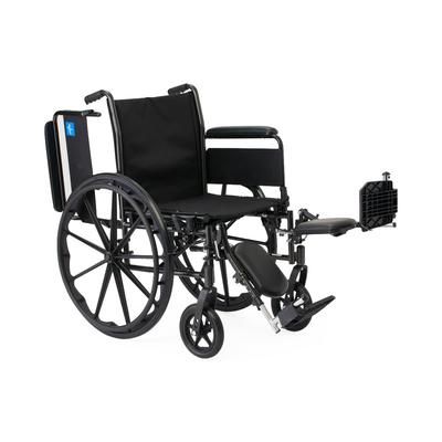 Medline K3 Guardian 16" Wide Wheelchair with Full-Length Arms and Elevating Leg Rests, 1 EA (K3166N14E)