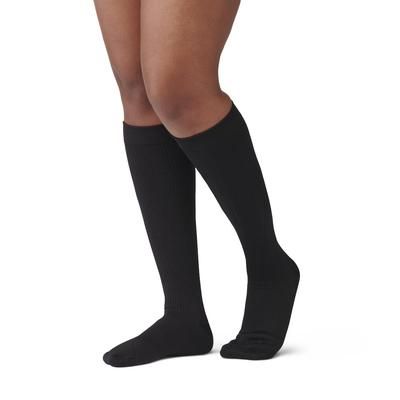 Curad Cushioned Compression Socks, Knee High, 15-20 mmHg, Black, Size C (L), 1 EA (MDS1714CBH)