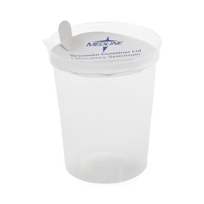 Medline Deluxe Urinalysis Container, Polypropylene Lid, 6 oz., 500/CS (DYND30103)