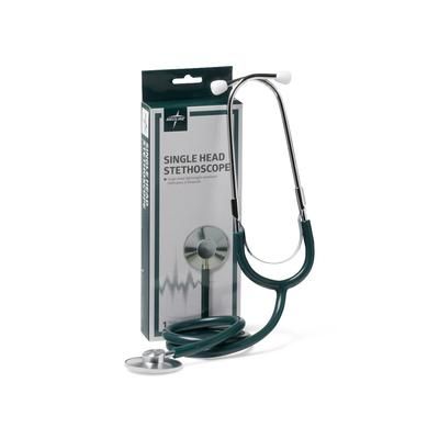 Medline Single-Head Stethoscope, Hunter-Green, 1 EA (MDS926107)