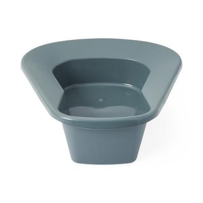 Medline Stack-A-Pan Stackable Bedpan, Graphite, 250 lb. Capacity, 50/CS (DYND80245)