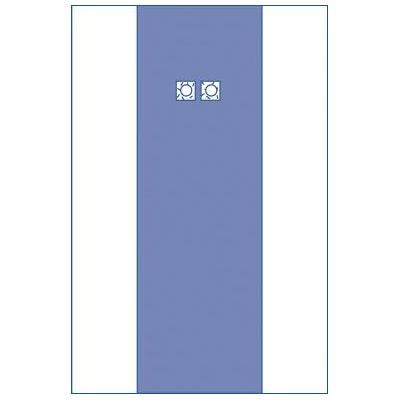 Medline Sterile Femoral Angiography Surgical Drape with 2 Windows, 80" x 135" (203 x 343 cm), 20/CS (DYNJP4104)