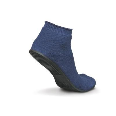 Medline Sure-Grip Terrycloth Slippers, Size L, Navy, 1 PR (MDT211220LHH)