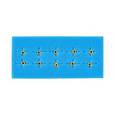 Medline Suture Boot, Yellow Boots in Blue Foam, 50/CS (DYNJSBY5)