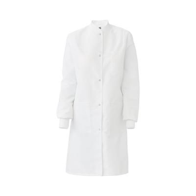 Medline Women's Protective Barrier Lab Coat with Pockets, ResiStat Static and Fluid Resistant, White, Size 2XL, 1 EA (MDT046815XXL)