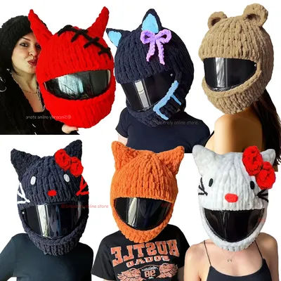 Couverture de casque de moto créative faite à la main, décor de fille personnalisé pour femmes, autocollants de décoration de casque, accessoires de style