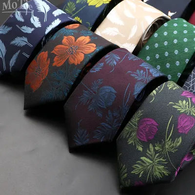 Nouveauté hommes cravate florale plume rouge bleu vert cravates loisirs affaires usage quotidien robe de soirée de mariage mâle cravate cravate cadeau