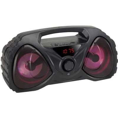 Gpx Boombox Portable Bluetooth Speaker System - 100 Hz To 10 Khz - Battery Rechargeable - Usb