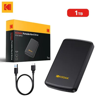 KODAK P150 Portable Hard Drive 500GB External HDD 5Gbps High Speed 130MB/s 2.5inch USB3.0 Gaming HDD for PS5/PS4/Switch/Laptop