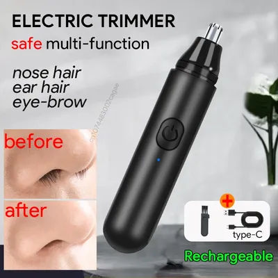 NEW Electric Nose Hair Trimmer Ear Hair Trimmer Eye-brow shaping Professional Safe Painless Portable For Business Trip And Home