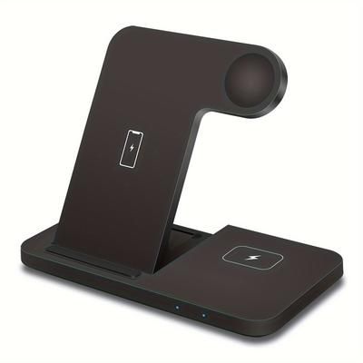 TEMU Foldable Wireless Charging Station Multiple Devices 3 In 1 Fast Charger Dock Stand For Phone Z Flip Z Fold 5/4/3, S24 S23 S22 S21 S20 Ultra Fe/note 20 10 9, 6 /5/4/3/active 2/1, Buds+/pro/live