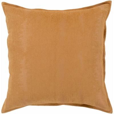 Chunky 22" Square Modern Cotton Burnt Orange Lumbar Pillow - Boutique Rugs