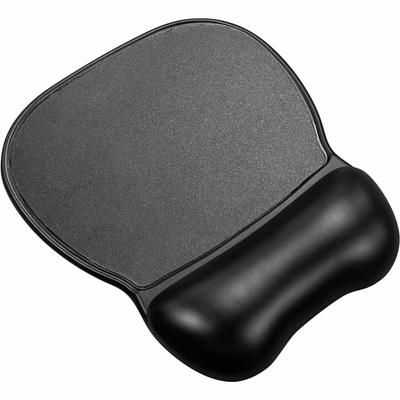 Compucessory Soft Skin Gel Wrist Rest & Mouse Pad, 1" x 8.50" x 9.50" Dimension, Black (CCS23729)