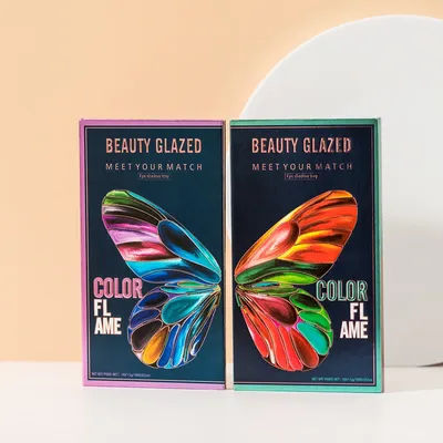 BEAUTY GLAZED Butterfly Highly Pigmented Eyeshadow Palette Smooth Matte & Shimmer Eye Shadow Easy To Blend 18 Colors Eye Makeup