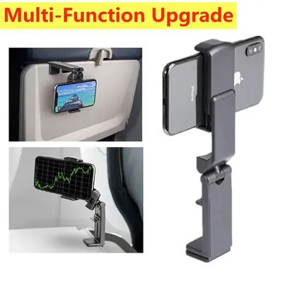 Airplane Phone Holder Stand Cell Mobile Portable Travel Mount Desk Flight Foldable Rotatable Selfie