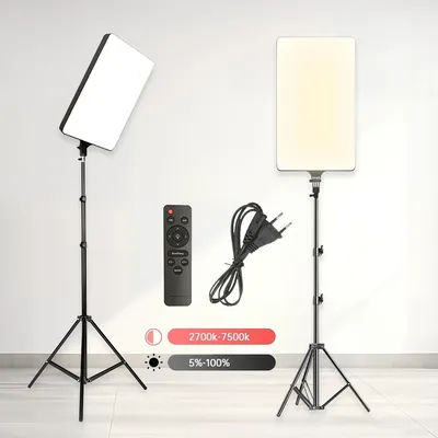 SH 24'' LED Video Light 90W Photography Selfie Dimmable Panel Lighting Photo Studio Live Stream Fill