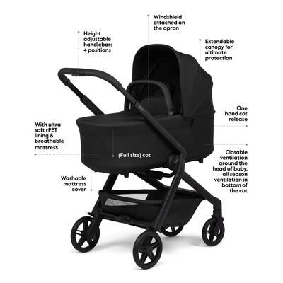 Joolz Hub2 Bassinet - Space Black