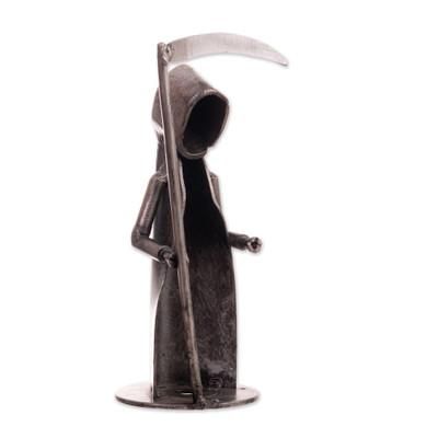 The Reaper,'Abstract Modern Recycled Metal Figurine of Death The Reaper'