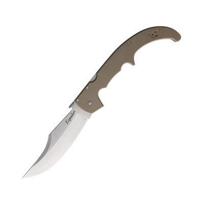 Cold Steel Espada XL AUS10A Folding Knife 7.5in AUS10A Steel Stonewash Clip Point Plain Blade Dark Earth G10 Handle CS-62MGC-DESW-BRK