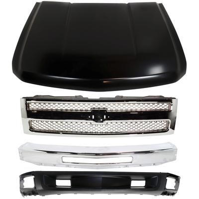 Replacement Grille Assembly Plastic Chrome Grille, 1-year unlimited-mileage warranty KIT-050617-51