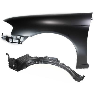 Replacement Fender Steel Primed, Front, Driver Side, 1-year unlimited-mileage warranty KIT-080817-194