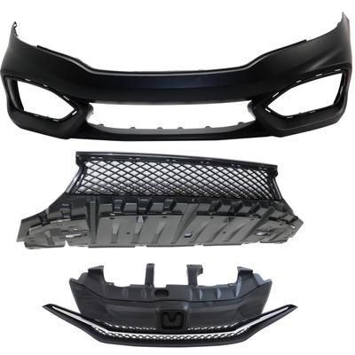 Replacement Grille Assembly Plastic Textured Black Grille, 1-year unlimited-mileage warranty KIT-021818-08