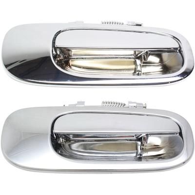 Replacement Exterior Door Handle Chrome, Front & Rear, Passenger Side, 1-year unlimited-mileage warranty SET-REPD462141C-2