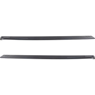 Replacement Bed Rail Cap Plastic Black Non-wrap, Driver & Passenger Side, 1-year unlimited-mileage warranty SET-RF35030001