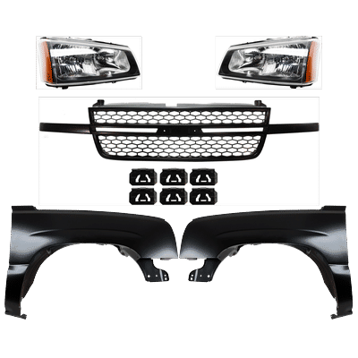 Replacement Fender Steel Primed, Front, Driver & Passenger Side, 1-year unlimited-mileage warranty KIT-022123-124