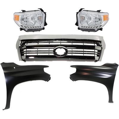 Replacement Grille Assembly Plastic Chrome Grille, 1-year unlimited-mileage warranty KIT-031323-439