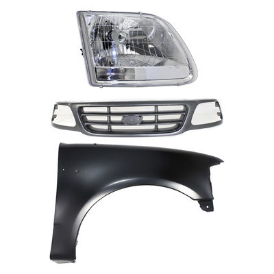 Replacement Grille Assembly Plastic Painted Gray Grille, 1-year unlimited-mileage warranty KIT-022423-99301