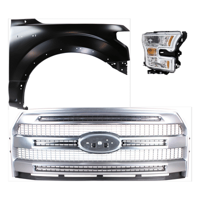 Replacement Fender Aluminum Primed, Front, Passenger Side, 1-year unlimited-mileage warranty KIT-022423-25401