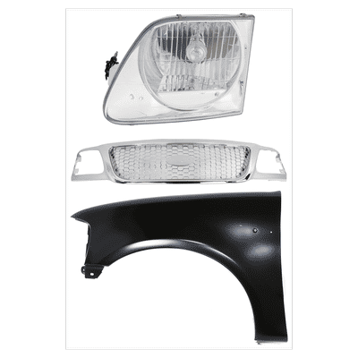 Replacement Grille Assembly Plastic Chrome Grille, 1-year unlimited-mileage warranty KIT-022423-93802