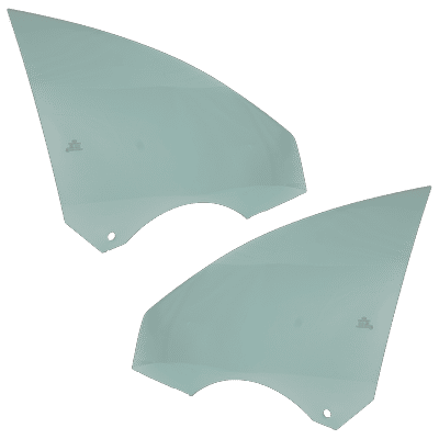 Replacement Door Glass, Front, Driver & Passenger Side, 1-year unlimited-mileage warranty SET-RM48010059