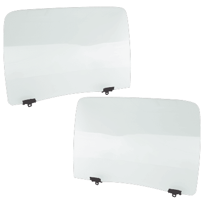Replacement Door Glass, Rear, Driver & Passenger Side, 1-year unlimited-mileage warranty SET-RT48130037
