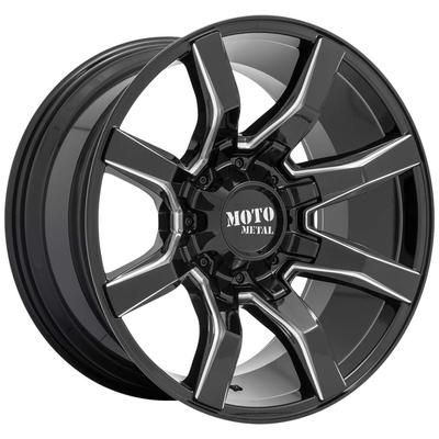 Moto Metal Wheel Aluminum Black, Lifetime Limited Warranty on Structure; 1 Year Finish MO80429080900