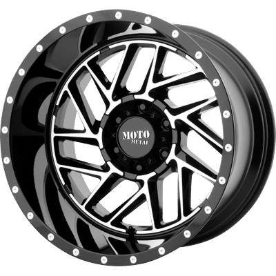 Moto Metal Wheel Aluminum Black, Lifetime Limited Warranty on Structure; 1 Year Finish MO98529068300