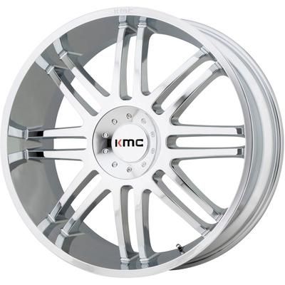 KMC Wheel Aluminum Chrome, Lifetime Limited Warranty on Structure; 1 Year Finish KM71429066230