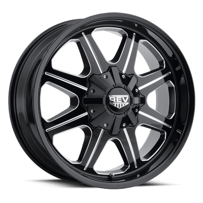 REV Wheels Wheel Aluminum Black, 1 Year Limited Warranty 823M-2908112