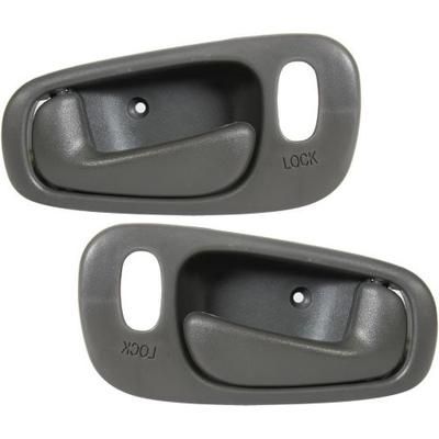 Replacement Interior Door Handle Gray, Front or Rear, Driver & Passenger Side, 1-year unlimited-mileage warranty SET-RBT462111