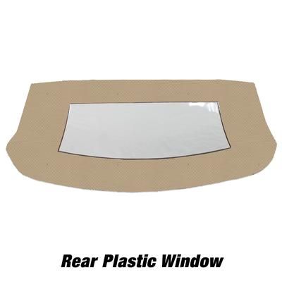 Kee Auto Top Convertible Rear Window Vinyl Dark Tan, CD1015CO05SP