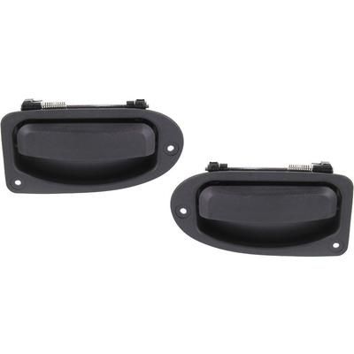 Replacement Exterior Door Handle Textured Black, Rear, Driver & Passenger Side, 1-year unlimited-mileage warranty SET-ARBF491311