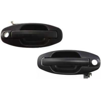 Replacement Exterior Door Handle Textured Black, Front, Driver & Passenger Side, 1-year unlimited-mileage warranty SET-ARBH462109