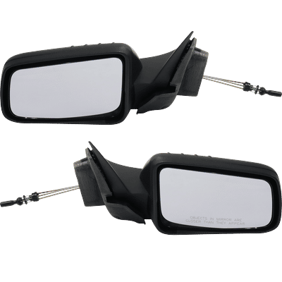 Kool Vue Mirror With 1 Paintable & Textured Black Cap, Driver Passenger Side, 1-year limited warranty SET-FD109R