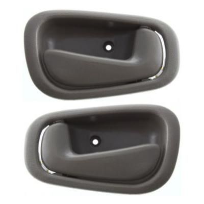 Replacement Interior Door Handle Gray, Front or Rear, Driver & Passenger Side, 1-year unlimited-mileage warranty SET-REPC491305