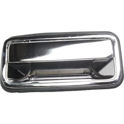 Replacement Exterior Door Handle Chrome, Rear, Driver Side, 1-year unlimited-mileage warranty REPC491380C