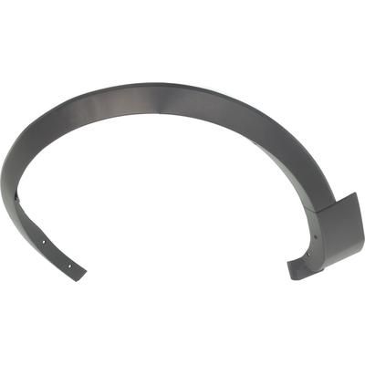 Replacement Fender Trim Plastic Textured Black, Front, Driver Side, 1-year unlimited-mileage warranty REPF221322