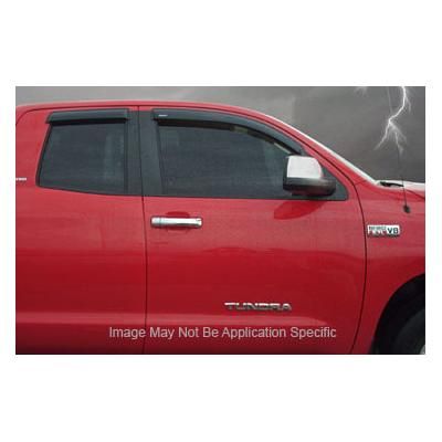 Stampede Window Visor ABS Plastic Smoke External Tape Mount Type Tape-onz Series, Front, Driver & Passenger Side, 6211-2
