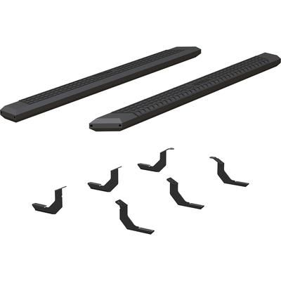 Aries Running Boards Aluminum Powdercoated Black AdvantEDGE Series, Lifetime limited warranty with 5-year on finish 2556002
